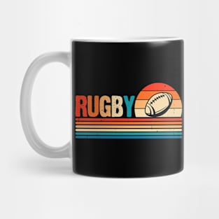 Rugby Sport Retro For Rugby Player Team Coach Rugby Lover Vintage Mug